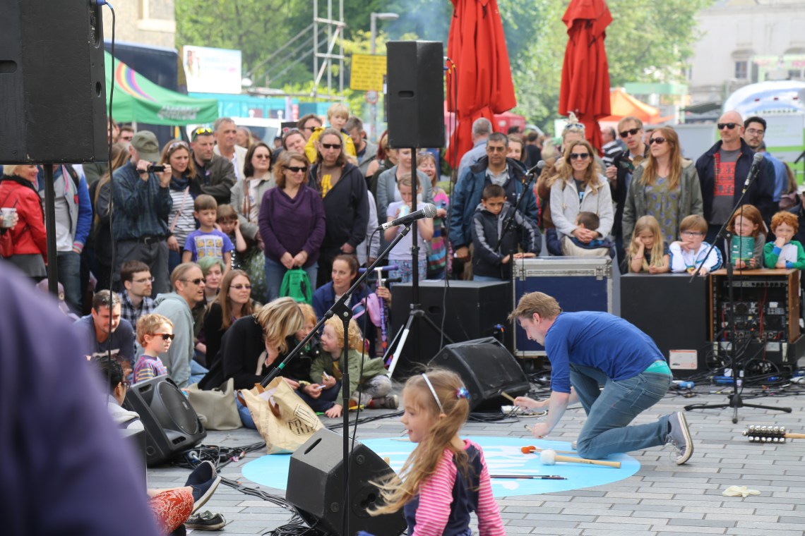 Performance on the streets in the centre of the city!
