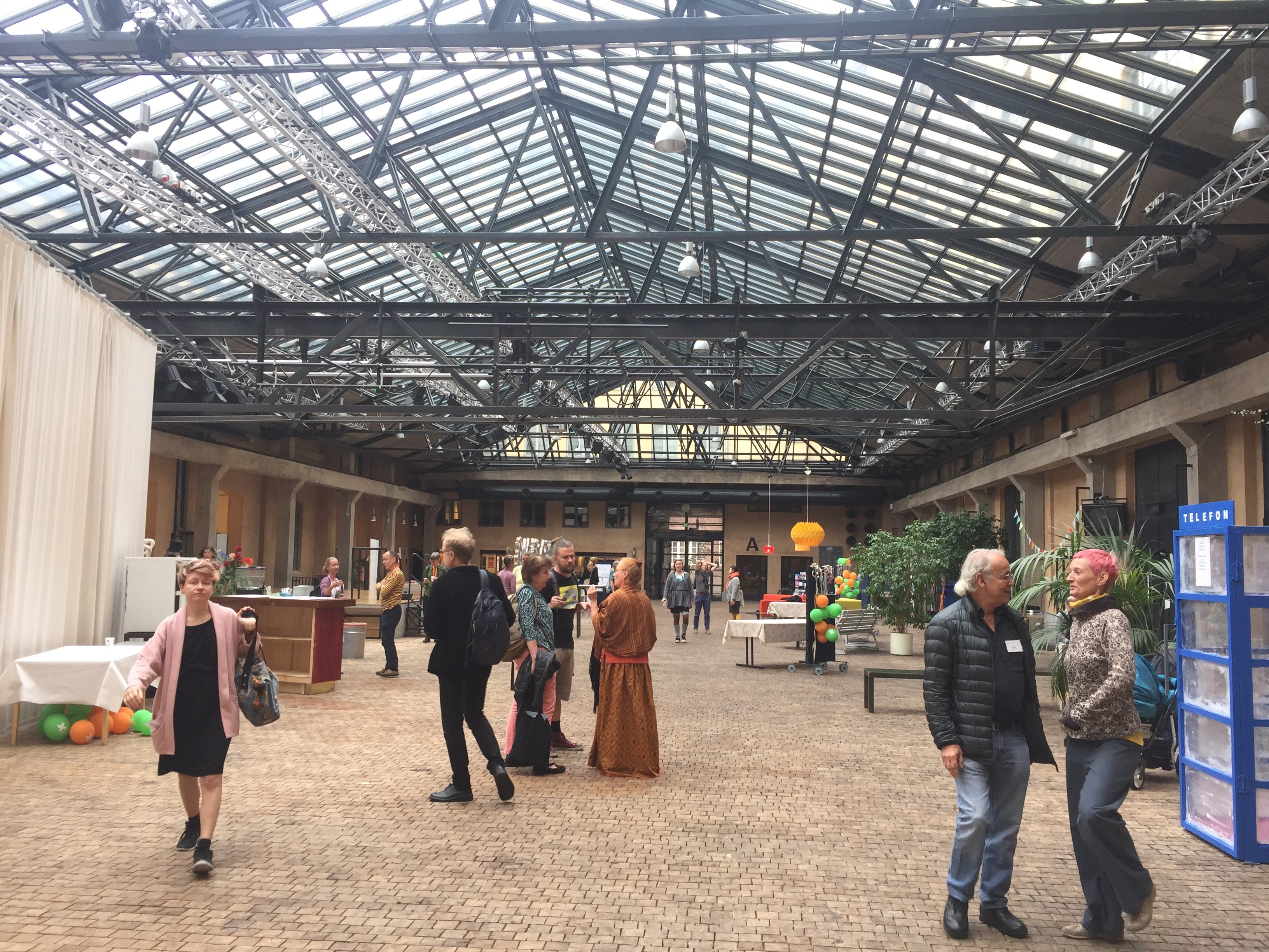 The beautiful entrance hall of the University of the Arts in Helsinki.