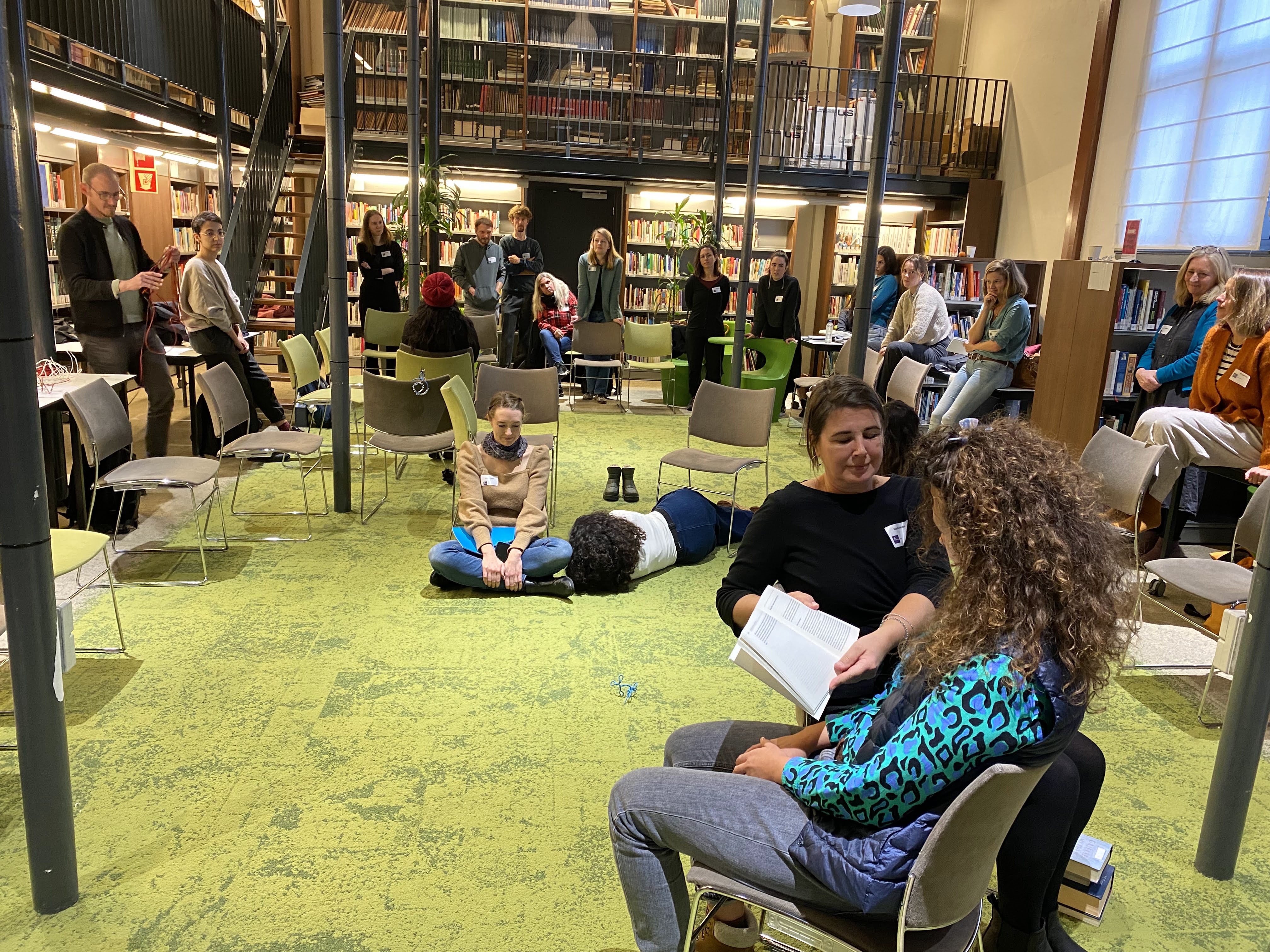 The group working during Danae Theodoridou's session