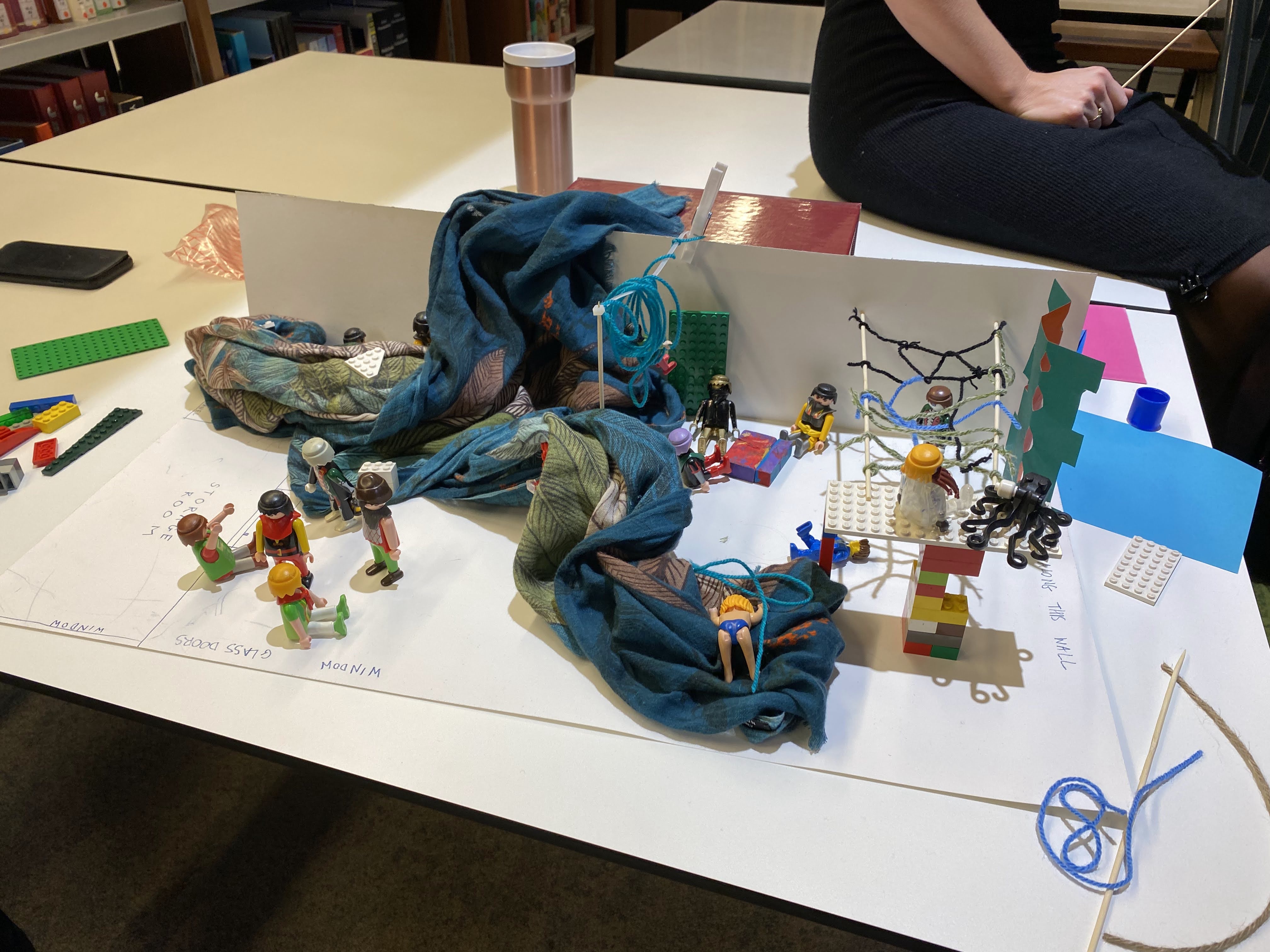 Imagining pedagogical spaces with Lego during Marike Hoekstra's session 