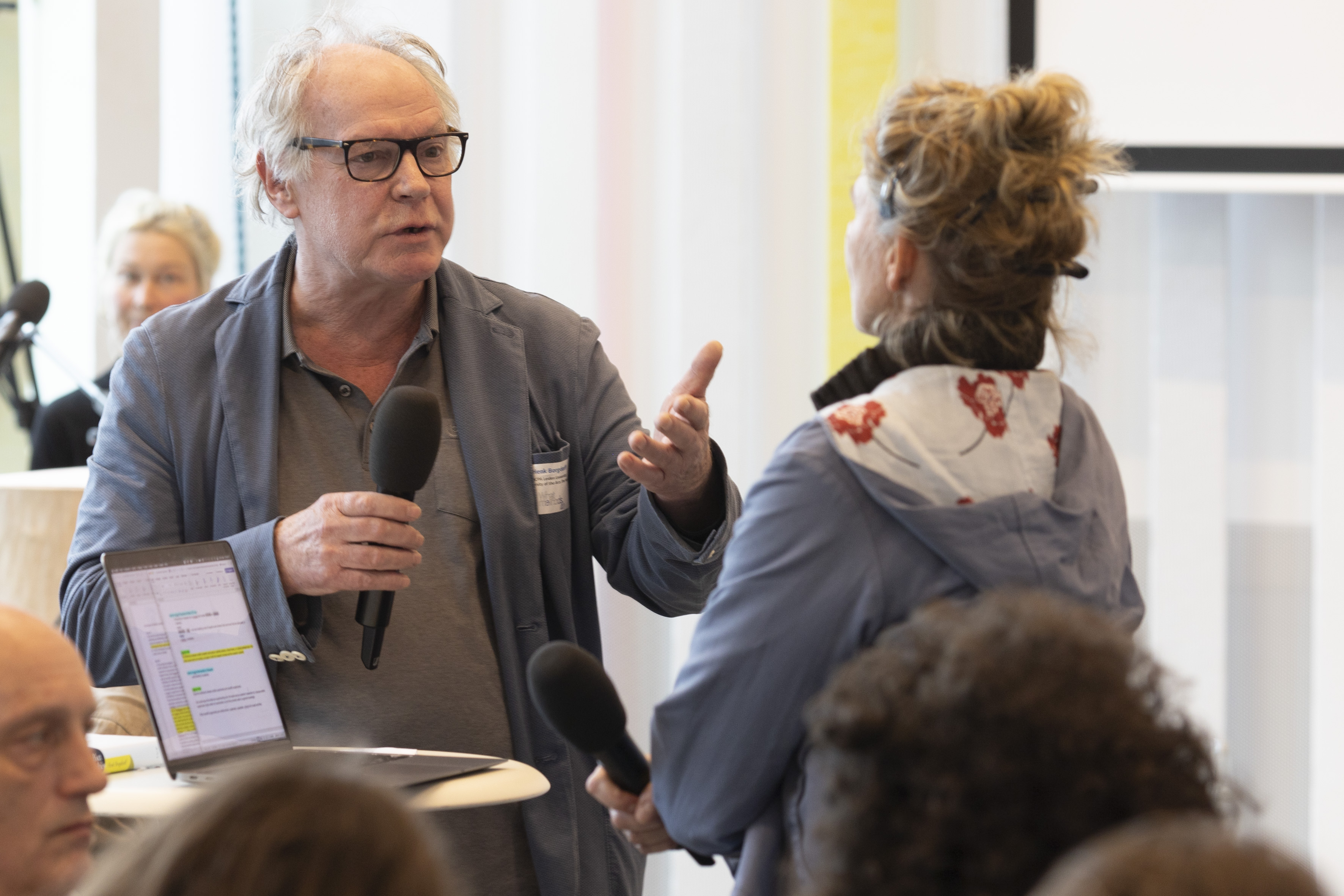 Henk Borgdorff in conversation with Anke Haarmann, foto Reinier Gerritsen.